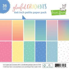   Lawn Fawn Gleeful Gradients Papírkészlet 6" (15 cm) Paper Pack (36 lap)