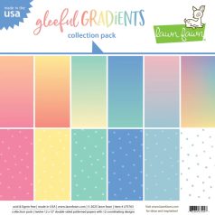   Lawn Fawn Gleeful Gradients Papírkészlet 12" (30 cm) Collection Pack (12 lap)
