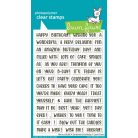 Lawn Fawn Henry's Build-A-Sentiment Birthday Szilikonbélyegző LF3776 Clear Stamps (1 csomag)