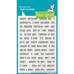   Lawn Fawn Henry's Build-A-Sentiment Birthday Szilikonbélyegző LF3776 Clear Stamps (1 csomag)