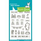 Lawn Fawn Treat Cart Add-On Tacos Szilikonbélyegző LF3777 Clear Stamps (1 csomag)