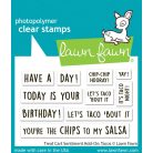 Lawn Fawn Treat Cart Sentiment Add-On Tacos Szilikonbélyegző LF3780 Clear Stamps (1 csomag)