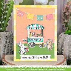   Lawn Fawn Treat Cart Sentiment Add-On Tacos Szilikonbélyegző LF3780 Clear Stamps (1 csomag)