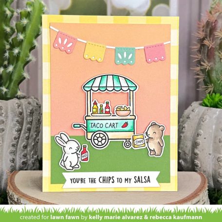 Lawn Fawn Treat Cart Sentiment Add-On Tacos Szilikonbélyegző LF3780 Clear Stamps (1 csomag)