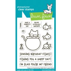   Lawn Fawn Keep on Swimming Add-On Szilikonbélyegző LF3784 Clear Stamps (1 csomag)