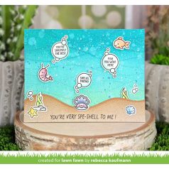   Lawn Fawn Reveal Wheel Keep on Swimming Drop-Down Add-On Vágósablon LF3787 Lawn Cuts (1 csomag)