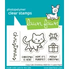 Lawn Fawn Cozy Cats Christmas Add-On Szilikonbélyegző LF3899 Clear Stamps (1 csomag)