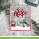 Lawn Fawn Cozy Cats Christmas Add-On Szilikonbélyegző LF3899 Clear Stamps (1 csomag)
