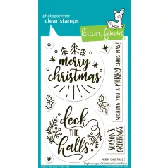   Lawn Fawn Big Messages Christmas Szilikonbélyegző LF3902 Clear Stamps (1 csomag)