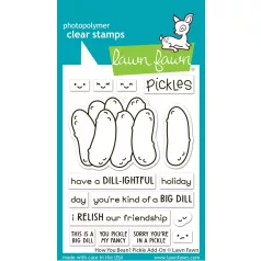   Lawn Fawn How You Bean? Pickle Add-On Szilikonbélyegző LF3907 Clear Stamps (1 csomag)