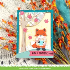   Lawn Fawn Henry'S Build-A-Sentiment Fox Szilikonbélyegző LF3910 Clear Stamps (1 csomag)