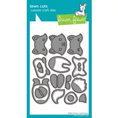   Lawn Fawn Build-A-Fox Vágósablon LF3911 Lawn Cuts (1 csomag)