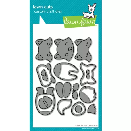 Lawn Fawn Build-A-Fox Vágósablon LF3911 Lawn Cuts (1 csomag)