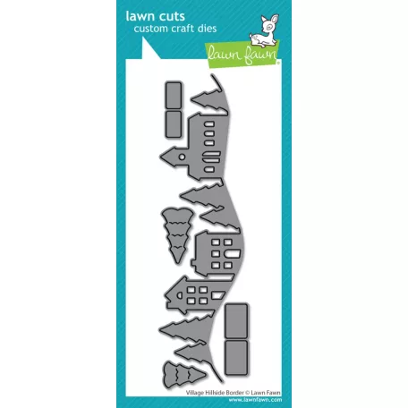 Lawn Fawn Village Hillside Vágósablon LF3915 Lawn Cuts (1 csomag)
