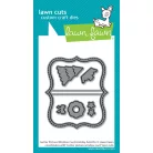 Lawn Fawn Center Picture Window Card Holiday Add-On Vágósablon LF3918 Lawn Cuts (1 csomag)