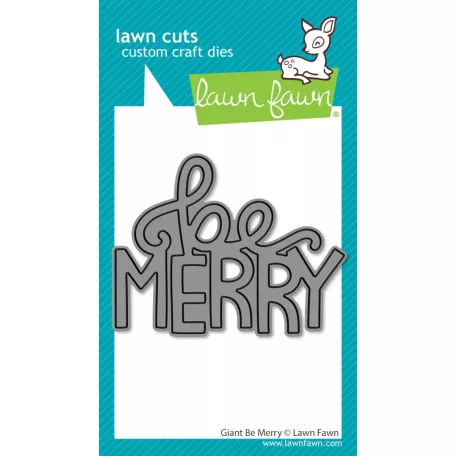Lawn Fawn Giant Be Merry Vágósablon LF3919 Lawn Cuts (1 csomag)