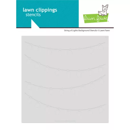 Lawn Fawn String Of Lights Stencil LF3924 Lawn Clippings Stencils (1 csomag)