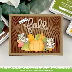   Lawn Fawn Woodgrain Stencil LF3874 Lawn Clippings Stencils (1 csomag)