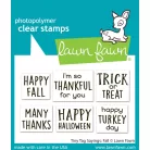 Lawn Fawn Tiny Tag Sayings Fall Szilikonbélyegző LF3862 Clear Stamps (1 csomag)