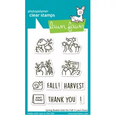   Lawn Fawn Spring Basket Add-On Fall Szilikonbélyegző LF3851 Clear Stamps (1 csomag)