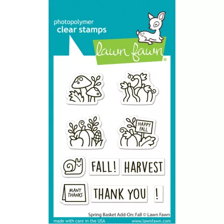 Lawn Fawn Spring Basket Add-On Fall Szilikonbélyegző LF3851 Clear Stamps (1 csomag)