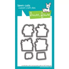   Lawn Fawn Spring Basket Add-On Fall Vágósablon LF3854 Lawn Cuts (1 csomag)