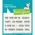 Lawn Fawn Silly Goose! Sentiment Add-On Szilikonbélyegző LF3847 Clear Stamps (1 csomag)