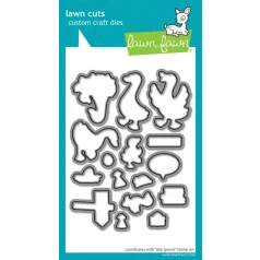   Lawn Fawn Silly Goose! Vágósablon LF3845 Lawn Cuts (1 csomag)