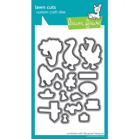 Lawn Fawn Silly Goose! Vágósablon LF3845 Lawn Cuts (1 csomag)