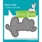 Lawn Fawn Scripty Fall Outline Add-On Vágósablon LF3872 Lawn Cuts (1 csomag)