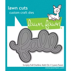  Lawn Fawn Scripty Fall Outline Add-On Vágósablon LF3872 Lawn Cuts (1 csomag)