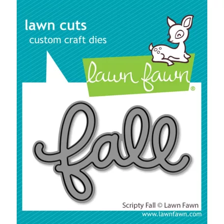 Lawn Fawn Scripty Fall Vágósablon LF3871 Lawn Cuts (1 csomag)