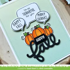   Lawn Fawn Scripty Fall Vágósablon LF3871 Lawn Cuts (1 csomag)