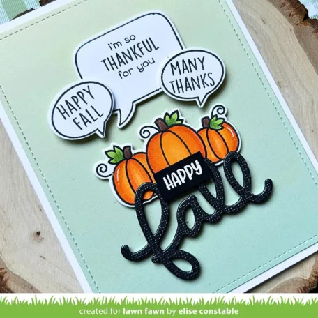 Lawn Fawn Scripty Fall Vágósablon LF3871 Lawn Cuts (1 csomag)