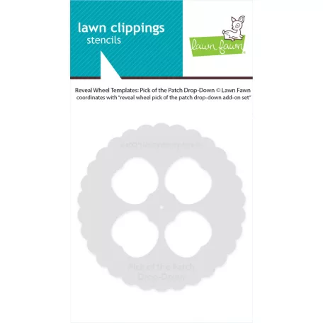 Lawn Fawn Reveal Wheel Templates Pick of the Patch Drop-Down Stencil LF3860 Lawn Clippings Stencils (1 csomag)
