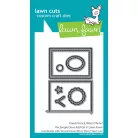 Lawn Fawn Knock, Knock, Who's There? Rectangle Door Add-On Vágósablon LF3864 Lawn Cuts (1 csomag)