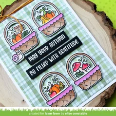   Lawn Fawn Henry's Build-A-Sentiment Fall Szilikonbélyegző LF3861 Clear Stamps (1 csomag)