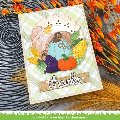 Lawn Fawn Cornucopia Vágósablon LF3867 Lawn Cuts (1 csomag)