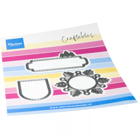 Marianne Design Vágósablon Craftable Winter Labels (CR1701)  - 1 csomag