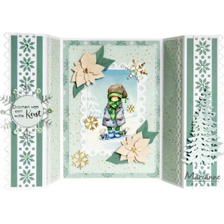 Marianne Design Vágósablon Creatable Nordic Winter Strips (LR0920)  - 1 csomag