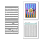 Spellbinders Tattered Stripes Stencil Beautifully Imperfect Stencils (1 csomag)