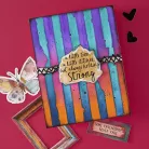 Spellbinders Tattered Stripes Stencil Beautifully Imperfect Stencils (1 csomag)