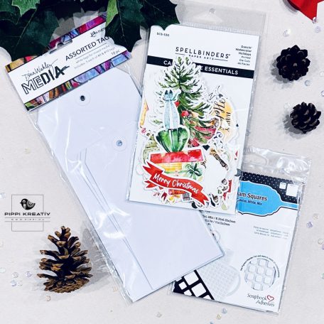 Spellbinders Karácsonyi Kreatív Alkotócsomag -  Interaktív, mozgó ajándékkísérők készítéséhez (1 csomag)