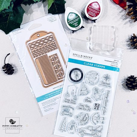 Spellbinders Karácsonyi Kreatív Alkotócsomag - Handmade Gift Tags (1 csomag)