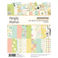   Simple Stories Papírkészlet 6"x8" Say Cheese Classic Pooh Baby 6x8 Inch Paper Pad (24 lap)