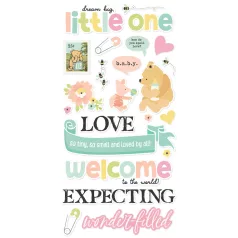   Simple Stories Matrica Say Cheese Classic Pooh Baby Foam Stickers (2 ív)