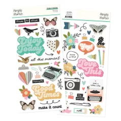 Simple Stories Matrica Take Note Foam Stickers (2 ív)
