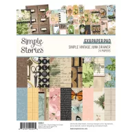   Simple Stories Papírkészlet 6"x8" Simple Vintage Junk Drawer 6x8 Inch Paper Pad (24 lap)