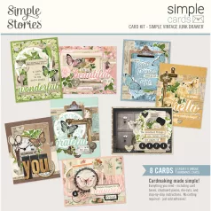   Simple Stories Kivágatok Simple Vintage Junk Drawer Simple Cards Kit (1 csomag)