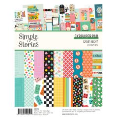   Simple Stories Papírkészlet 6"x8" Game Night 6x8 Inch Paper Pad (24 lap)